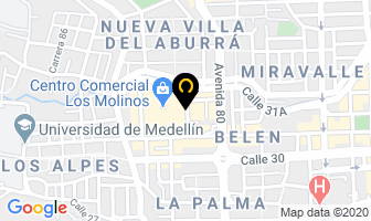 Mapa de Colchones Comodisimos en Medellín