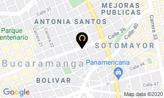 Mapa de Colchones Confort Plus en Bucaramanga
