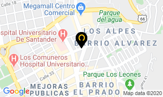 Mapa de Colchones Dulces Sueños en Bucaramanga