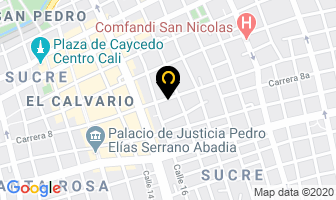 Mapa de Colchones Espumas De Occidente en Cali
