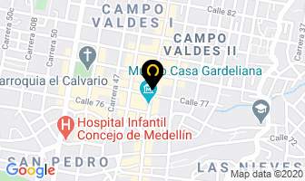 Mapa de Colchones Reposar en Medellín