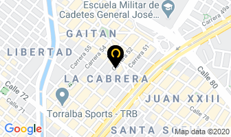 Mapa de Colchones Vitality en Bogotá D.C