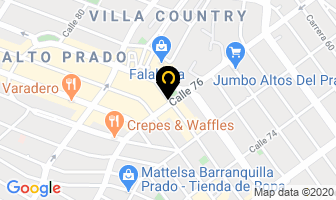 Mapa de Colcrédito en Barranquilla