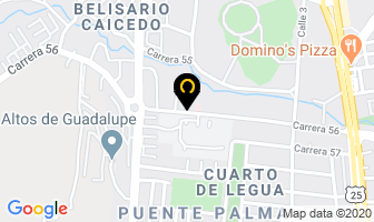 Mapa de Colegio Américas Unidas en Cali