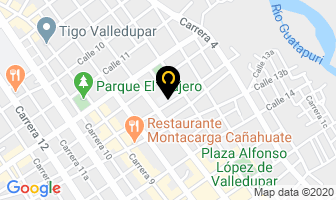 Mapa de Colegio Pablo Vi en Valledupar