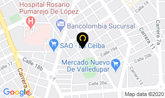 Mapa de Colegios Santa Fe en Valledupar