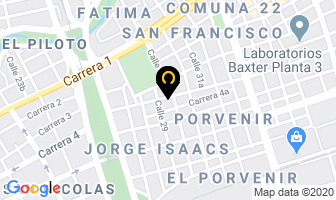 Mapa de Colenvios Internacional en Cali
