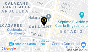 Mapa de Colmedent en Medellín