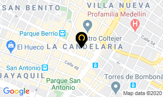 Mapa de Colmédica en Medellín