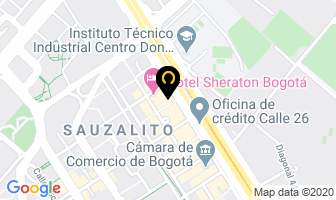 Mapa de Colmena Riesgos Profesionales en Bogotá D.C