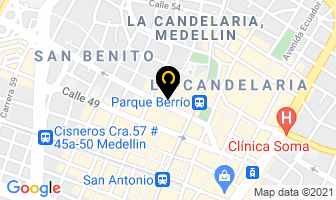 Mapa de Colombia Aventours en Medellín