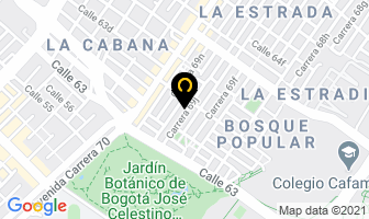 Mapa de Colombia Unida Ltda. en Bogotá D.C