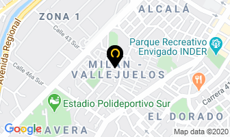 Mapa de Colombiana de turismo en Envigado