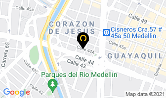 Mapa de Colombiano De Corazón en Medellín