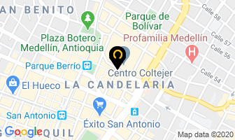 Mapa de Color Bello en Medellín