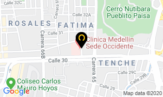 Mapa de Color Cacao en Medellín