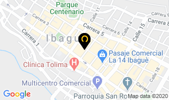 Mapa de Color Café en Ibagué