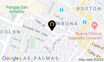 Mapa de Colthinner en Medellín