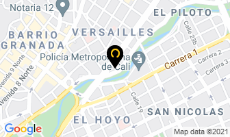 Mapa de Combustibles Limpios De Colombia en Cali