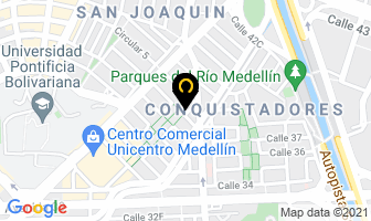 Mapa de Comedia Industrial en Medellín