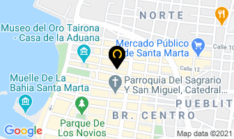 Mapa de Comercial Blas en Santa Marta
