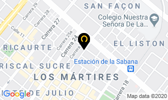 Mapa de Comercial De Cajas De Cartón en Bogotá D.C
