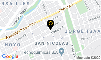 Mapa de Comercial De Inoxidables Aristi Ltda. en Cali