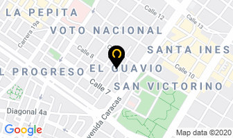 Mapa de Comercial De Rodrillos Ltda. en Bogotá D.C