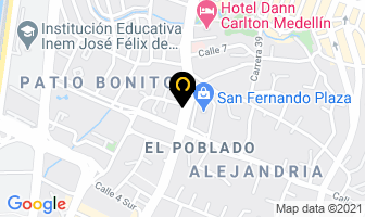 Mapa de Comercial De Tierras S.a.s. en Medellín