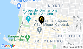 Mapa de Comercial Liliana en Santa Marta
