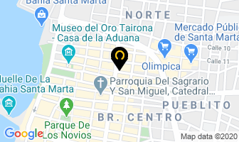 Mapa de Comercial Saúl en Santa Marta
