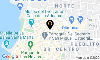 Mapa de Comercial Sony en Santa Marta