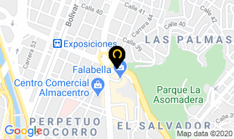 Mapa de Comercializadora B.m en Medellín