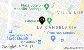 Mapa de Comercializadora Colombia en Medellín