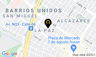 Mapa de Comercializadora De Aceros en Bogotá D.C