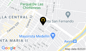 Mapa de Comercializadora De Alimentos La Comarca en Medellín