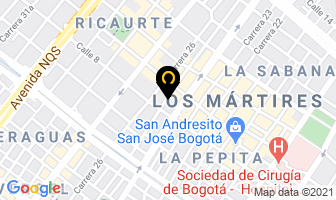 Mapa de Comercializadora De Peluches en Bogotá D.C
