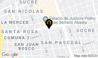 Mapa de Comercializadora Dinar 1A en Cali
