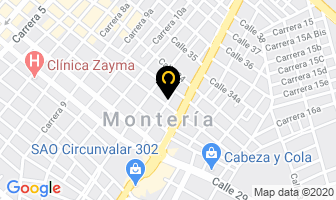 Mapa de Comercializadora Dpm en Montería