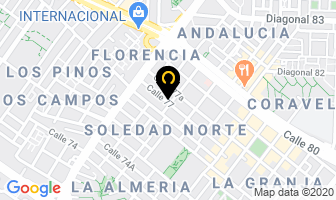 Mapa de Comercializadora Faden en Bogotá D.C