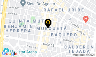 Mapa de Comercializadora G & M Ltda. en Bogotá D.C