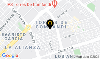 Mapa de Comercializadora G Y M Ltda. en Cali