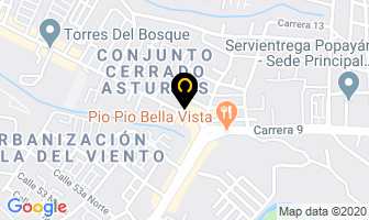 Mapa de Comercializadora Gilza en Popayán