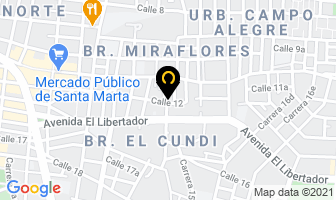 Mapa de Comercializadora J.a.c.t en Santa Marta