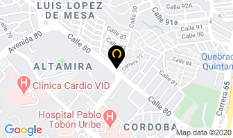 Mapa de Comercializadora Lucan en Medellín
