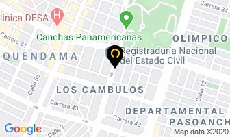 Mapa de Comercializadora Na&ky en Cali