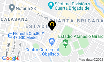 Mapa de Comercializadora Nova S.a. en Medellín