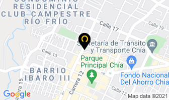 Mapa de Comercializadora Punto Ya en Chía