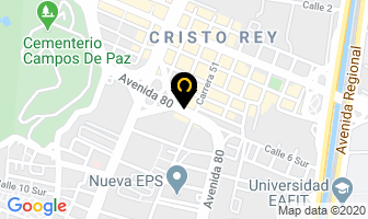 Mapa de Comercializadora Ragged en Medellín
