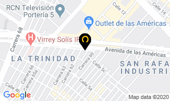 Mapa de Comercializadora Scany Ltda. en Bogotá D.C